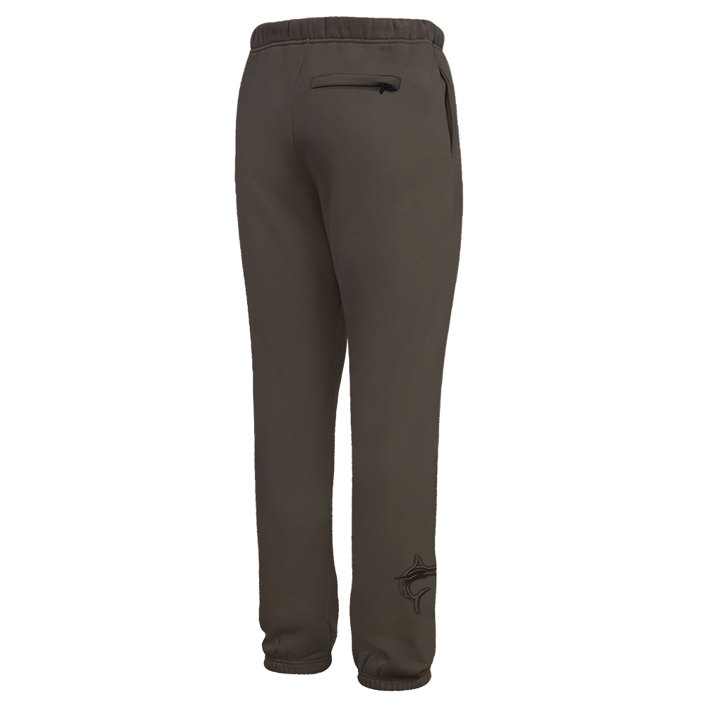 MLB MIAMI MARLINS NEUTRAL MEN'S  FLC SWEATPANT (DARK TAUPE)