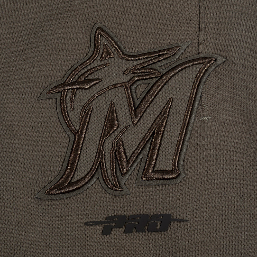 MLB MIAMI MARLINS NEUTRAL MEN'S  FLC SWEATPANT (DARK TAUPE)