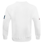 MLB MIAMI MARLINS OLD ENGLISH MEN'S FLC CREWNECK (WHITE)