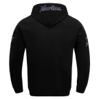 MLB MIAMI MARLINS OLD ENGLISH MEN'S PULLOVER HOODIE (BLACK)