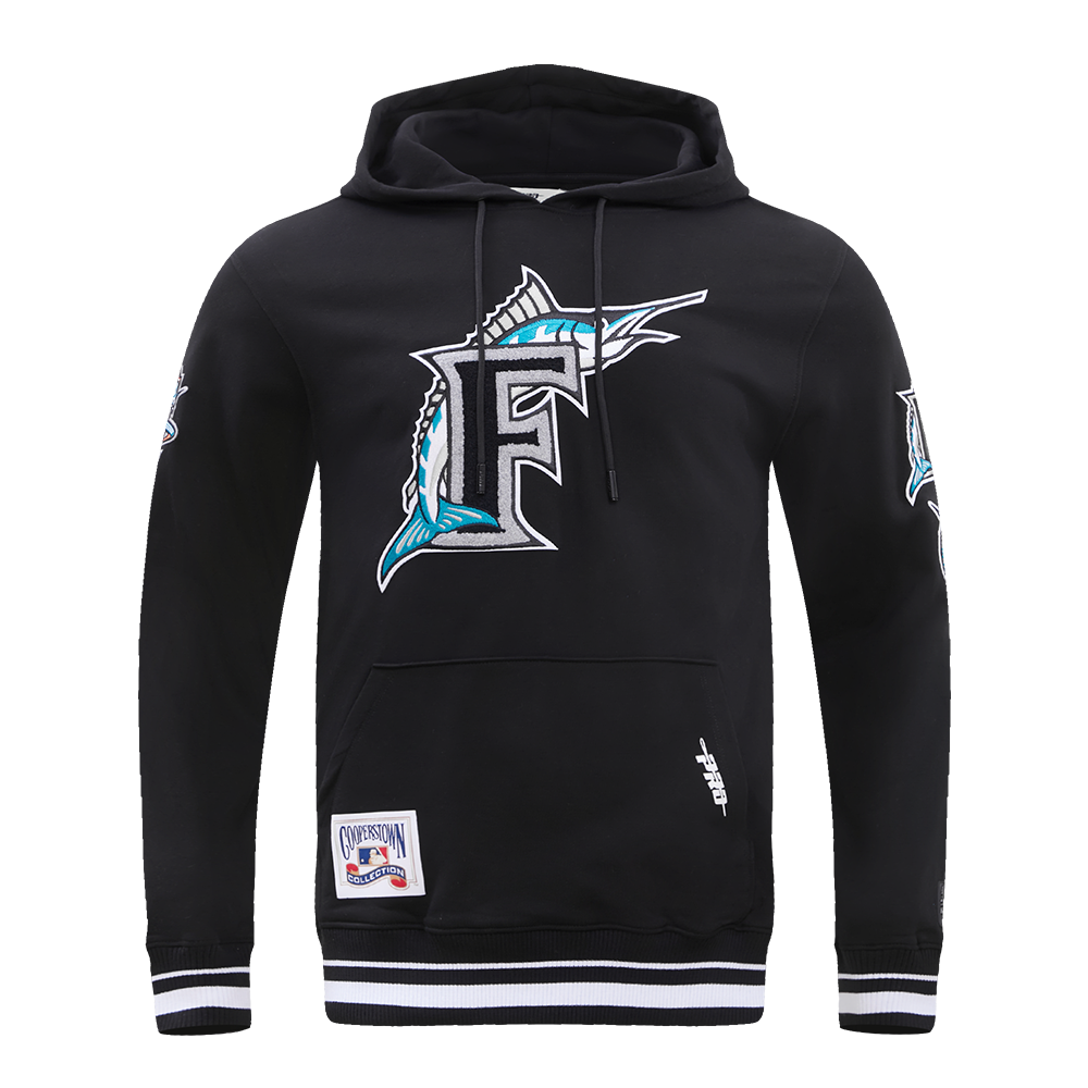 MLB FLORIDA MARLINS RETRO CLASSIC CHANDAIL À CAPUCHON POUR HOMME (NOIR)