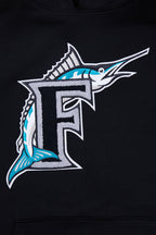 MLB FLORIDA MARLINS RETRO CLASSIC MEN'S PULLOVER HOODIE (BLACK)