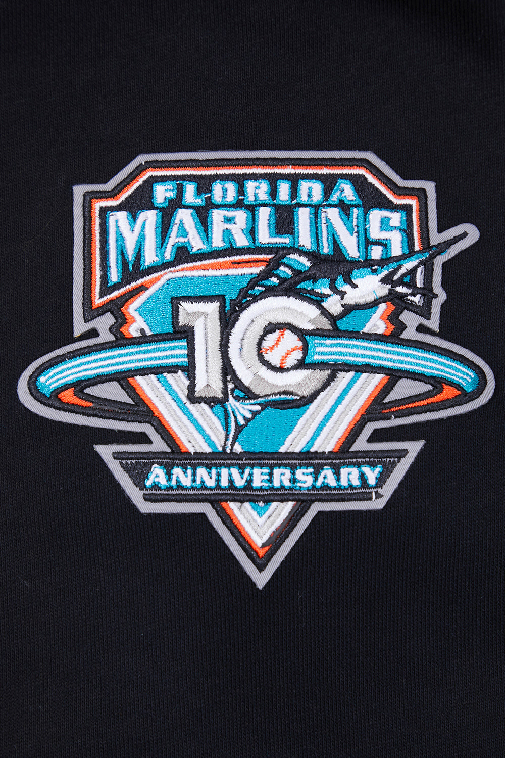MLB FLORIDA MARLINS RETRO CLASSIC MEN'S PULLOVER HOODIE (BLACK)