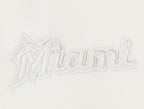 MLB MIAMI MARLINS NEUTRAL MEN'S  DROP SHOULDER FLC PO HOODIE (EGGSHELL)