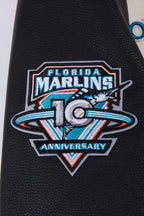 MLB FLORIDA MARLINS RETRO CLASSIC MEN'S RIB WOOL VARSITY JACKET (EGGSHELL/BLACK)