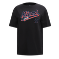 MLB MIAMI MARLINS SCRIPT TAIL HAUT DE COUPE BOYFRIEND POUR FEMME (NOIR)