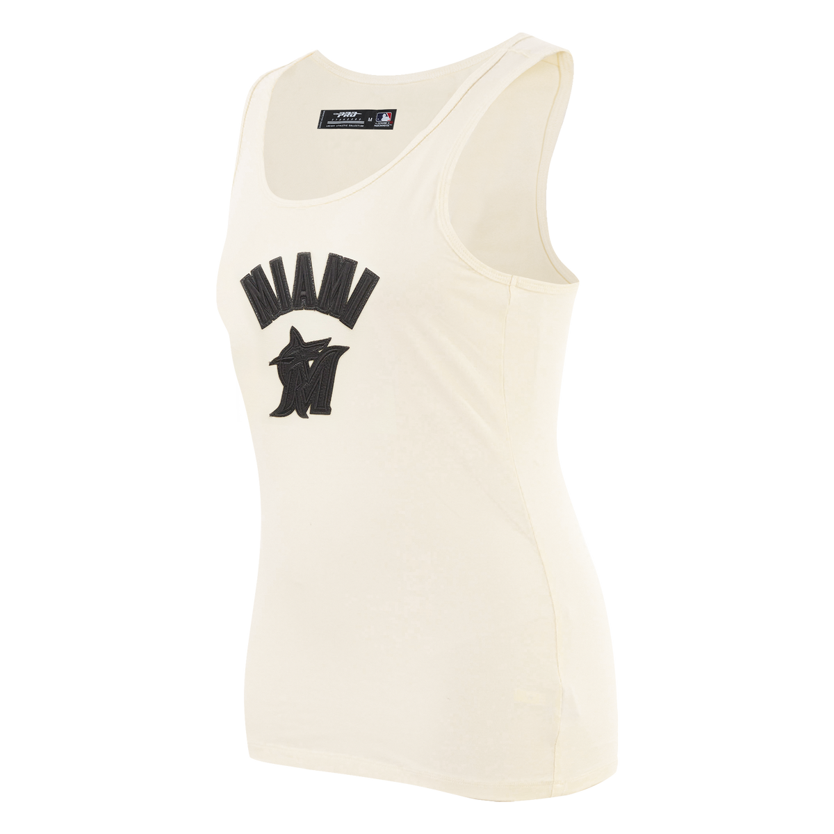 MLB MIAMI MARLINS TRIPLE TONAL CAMISOLE DOS NAGEUR À COUPE DÉCONTRACTÉE POUR FEMME (COQUILLE D'ŒUF)