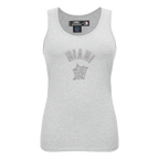 MLB MIAMI MARLINS TRIPLE TONAL RELAXED FIT WOMEN'S RACERBACK (HEATHER GREY)