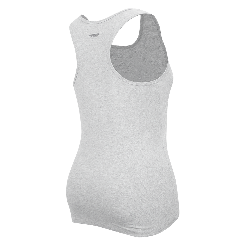 MLB MIAMI MARLINS TRIPLE TONAL RELAXED FIT WOMEN'S RACERBACK (HEATHER GREY)
