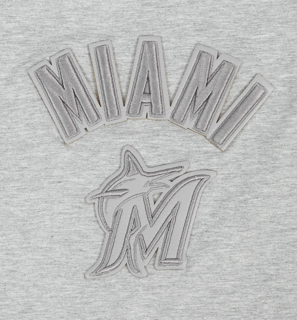 MLB MIAMI MARLINS TRIPLE TONAL RELAXED FIT WOMEN'S RACERBACK (HEATHER GREY)