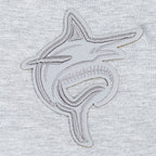 MLB MIAMI MARLINS TRIPLE TONAL T-SHIRT EN JERSEY SIMPLE À COUPE CARRÉE POUR FEMME (GRIS CHINÉ)
