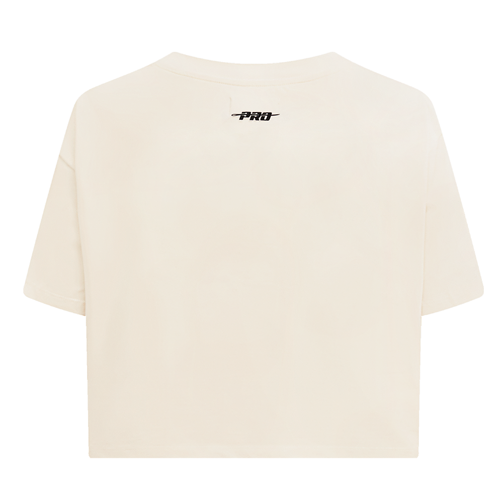 MLB FLORIDA MARLINS RETRO CLASSIC WOMEN'S BOXY TOP (EGGSHELL)