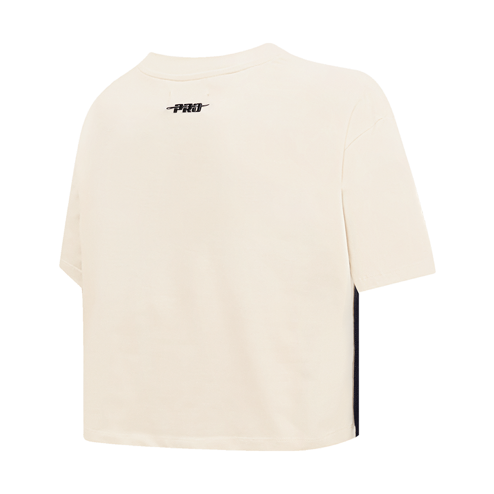 MLB FLORIDA MARLINS RETRO CLASSIC WOMEN'S BOXY TOP (EGGSHELL)