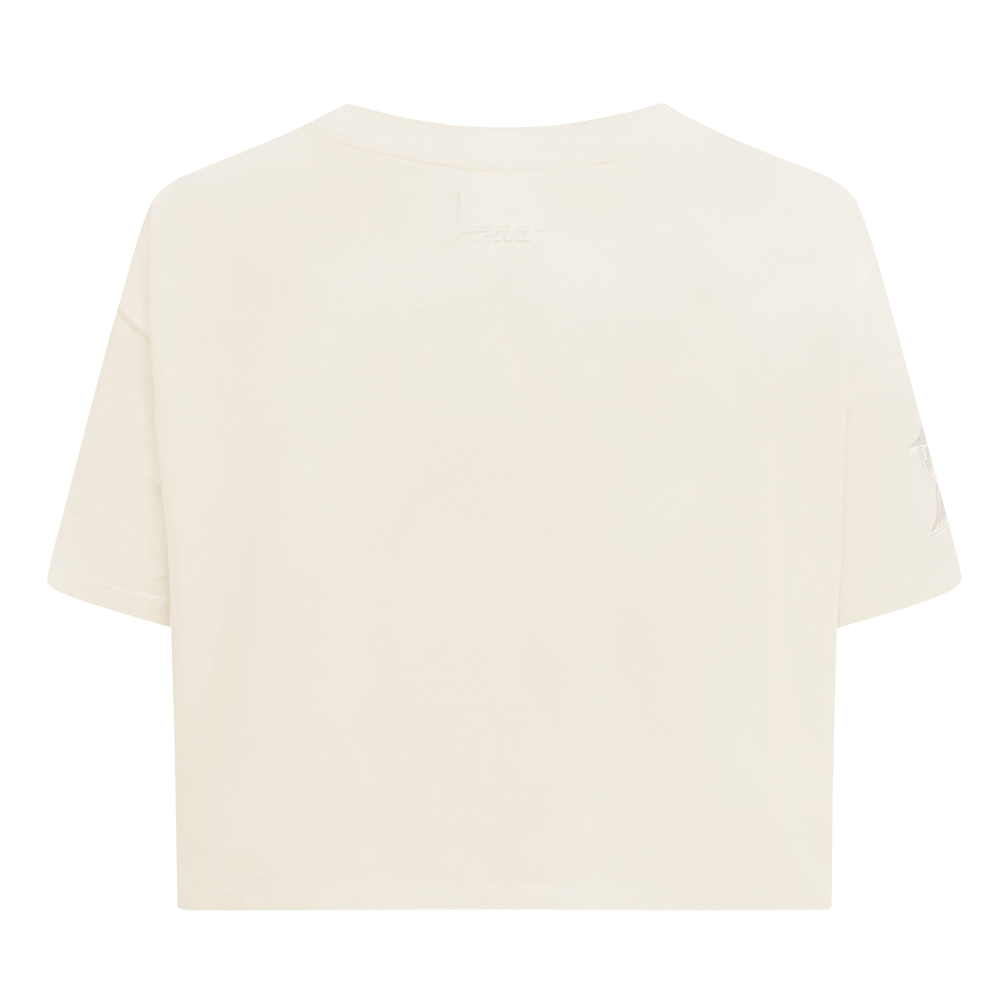 MLB MIAMI MARLINS NEUTRAL WOMEN'S BOXY TOP (EGGSHELL)