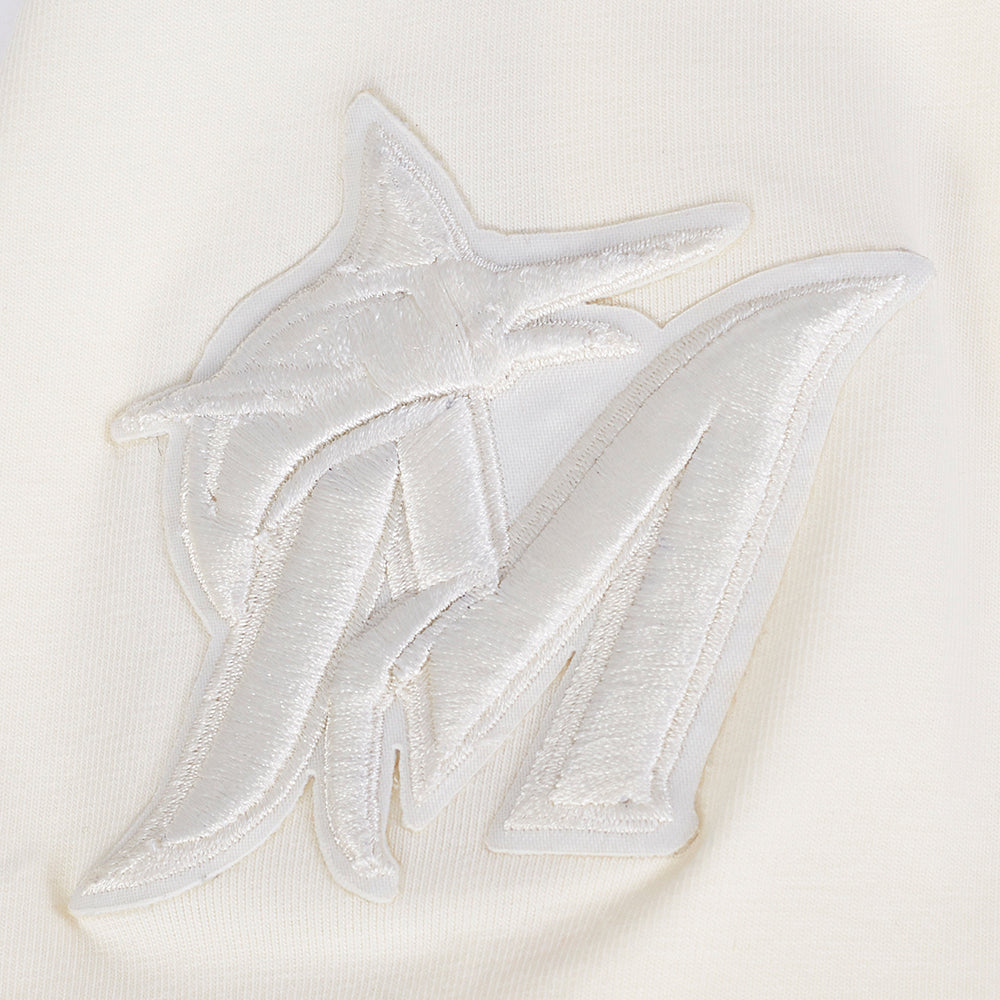 MLB MIAMI MARLINS NEUTRAL WOMEN'S BOXY TOP (EGGSHELL)