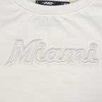 MLB MIAMI MARLINS NEUTRAL WOMEN'S BOXY TOP (EGGSHELL)
