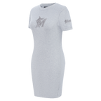 MLB MIAMI MARLINS TRIPLE TONAL ROBE MOULANTE POUR FEMME (GRIS CHINÉ)