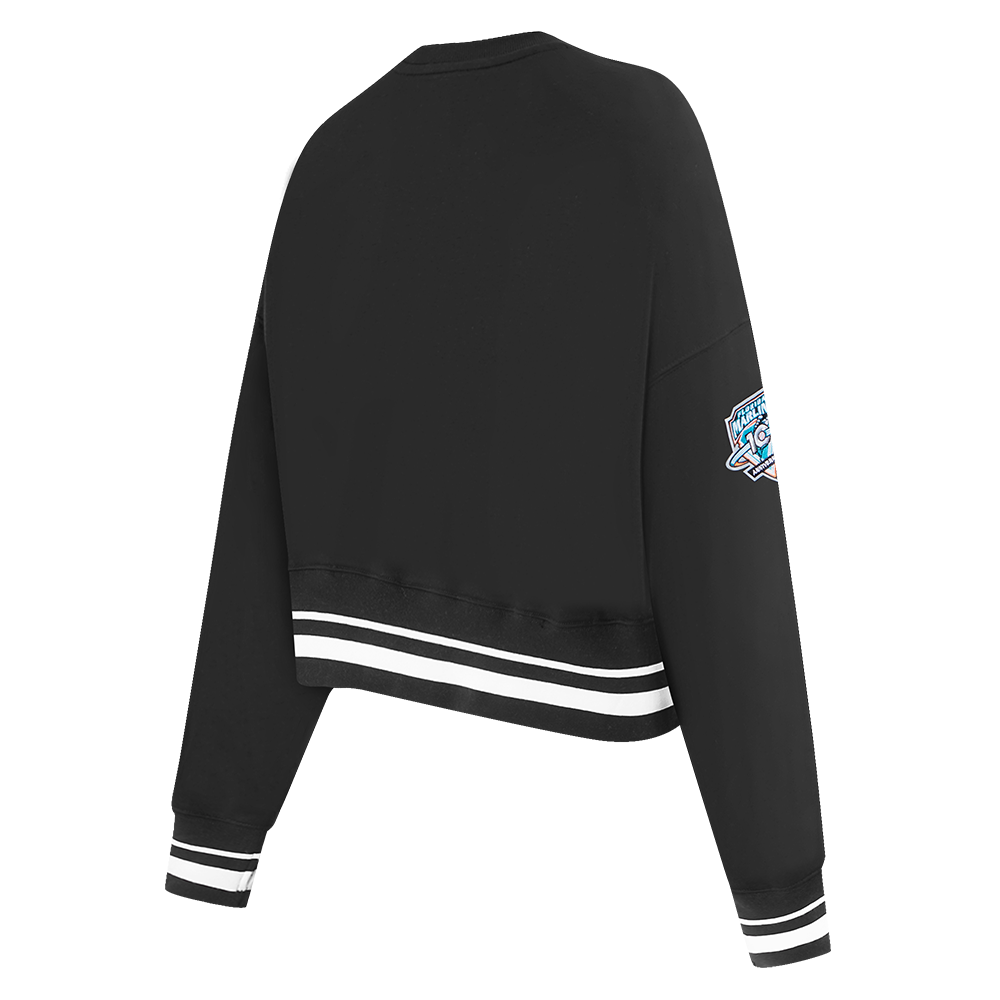 MLB FLORIDA MARLINS RETRO CLASSIC WOMEN'S CREWNECK (BLACK)