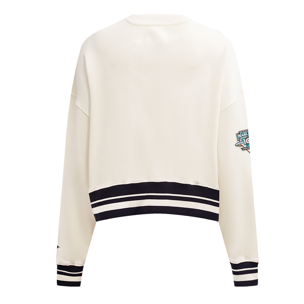 MLB FLORIDA MARLINS RETRO CLASSIC CHANDAIL À COL ROND POUR FEMME (COQUILLE D'ŒUF/NOIR)