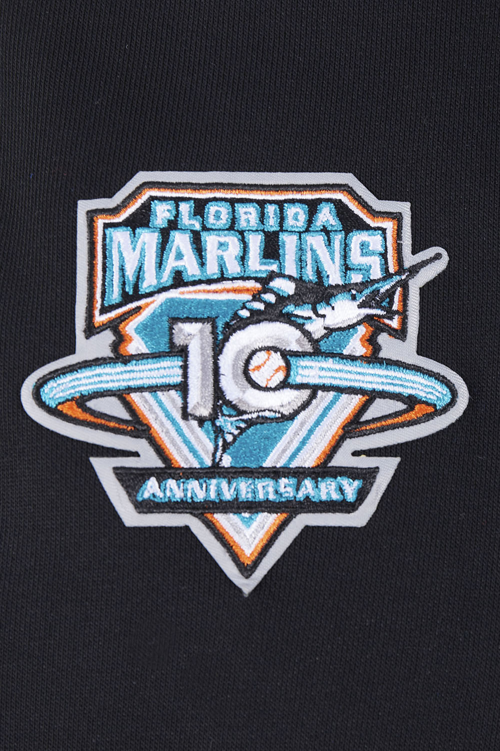 MLB FLORIDA MARLINS RETRO CLASSIC CHANDAIL À CAPUCHON COURT POUR FEMME (NOIR)