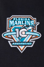 MLB FLORIDA MARLINS RETRO CLASSIC CHANDAIL À CAPUCHON COURT POUR FEMME (NOIR)