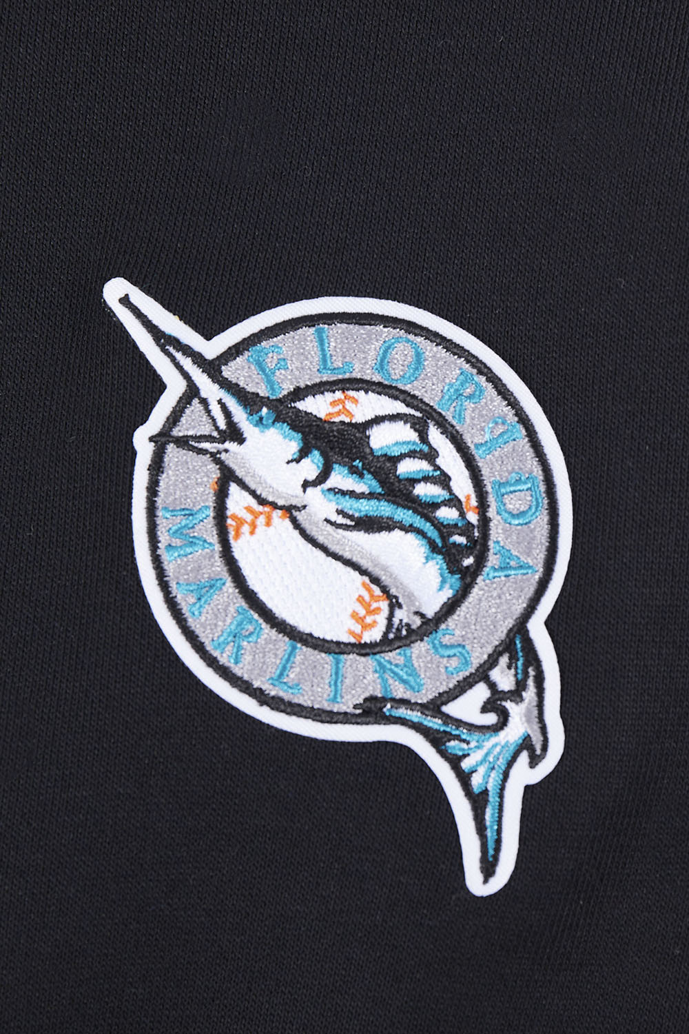 MLB FLORIDA MARLINS RETRO CLASSIC CHANDAIL À CAPUCHON COURT POUR FEMME (NOIR)