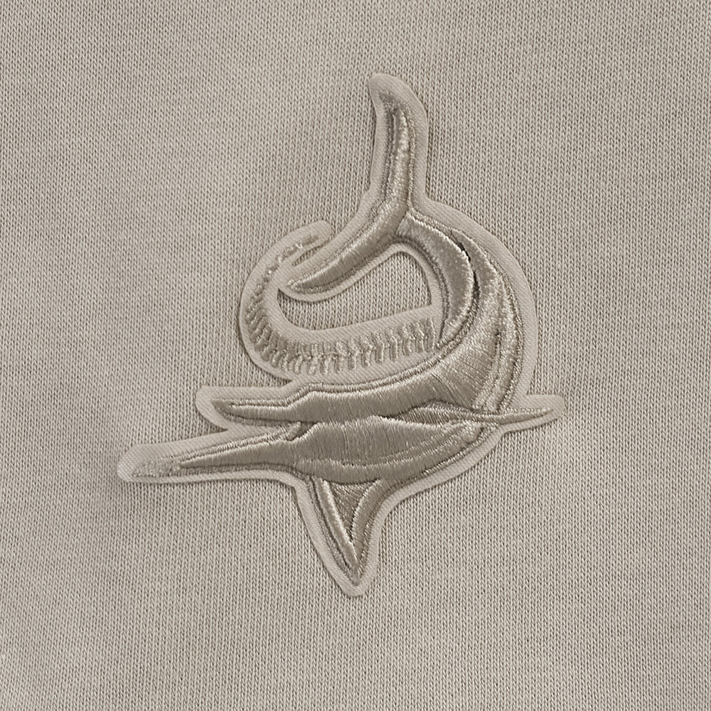 MLB MIAMI MARLINS NEUTRAL CHANDAIL À COL ROND POUR FEMME (TAUPE)