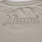 MLB MIAMI MARLINS NEUTRAL CHANDAIL À COL ROND POUR FEMME (TAUPE)