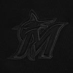 MLB MIAMI MARLINS NEUTRAL CHANDAIL À CAPUCHON COURT POUR FEMME (NOIR)