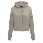 MLB MIAMI MARLINS NEUTRAL CHANDAIL À CAPUCHON COURT POUR FEMME (TAUPE)