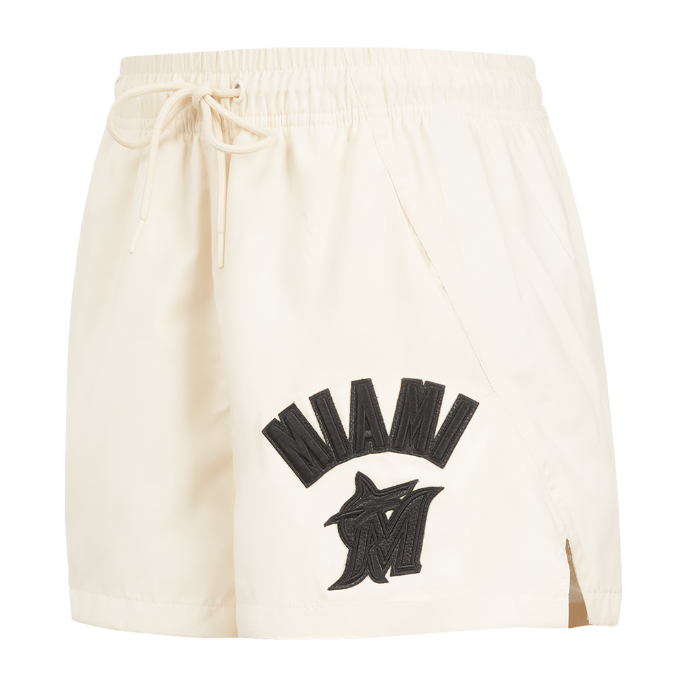 MLB MIAMI MARLINS TRIPLE TONAL SHORT TISSÉ POUR FEMME POUR FEMME (COQUILLE D'ŒUF)