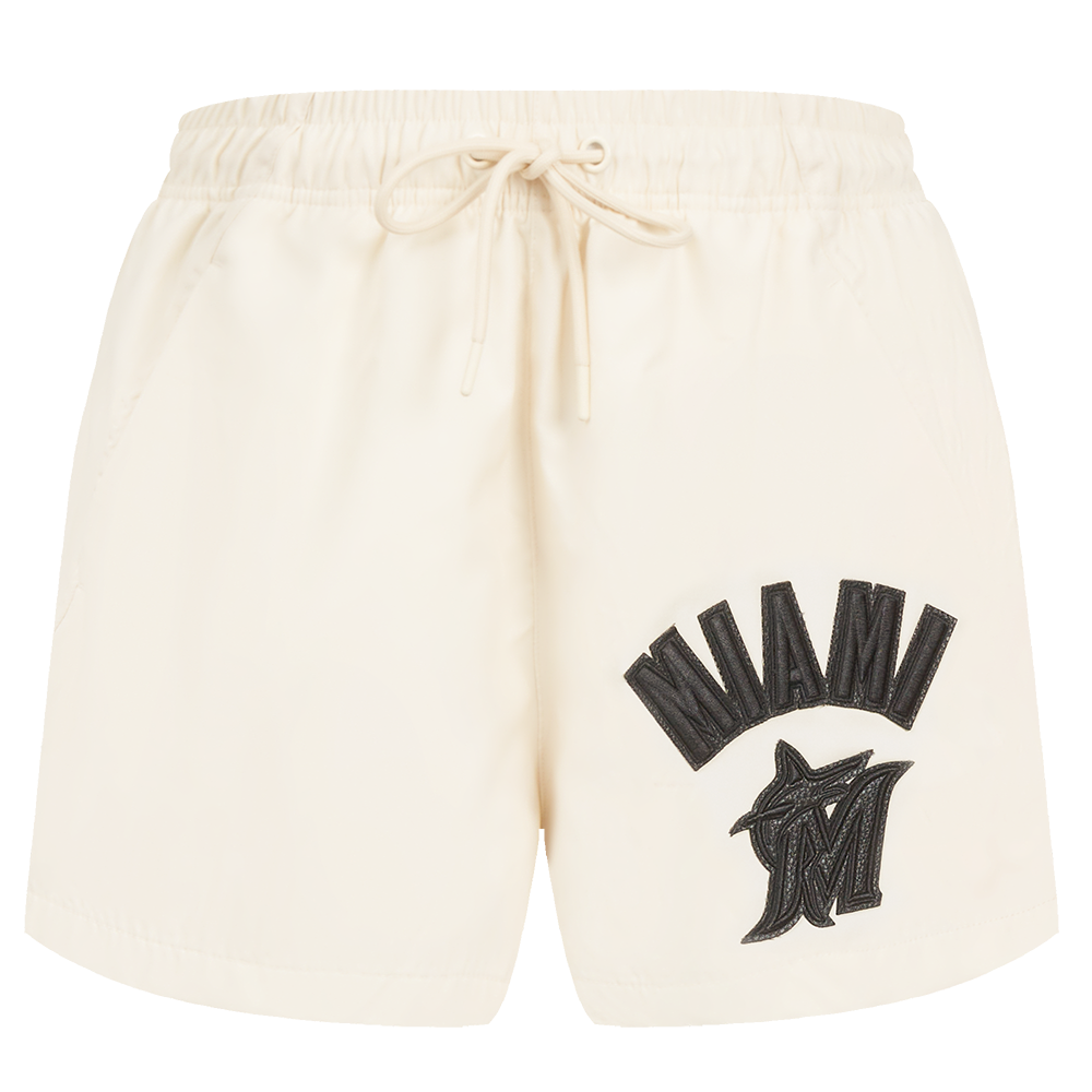 MLB MIAMI MARLINS TRIPLE TONAL W WOVEN WOMEN'S SHORT (EGGSHELL)