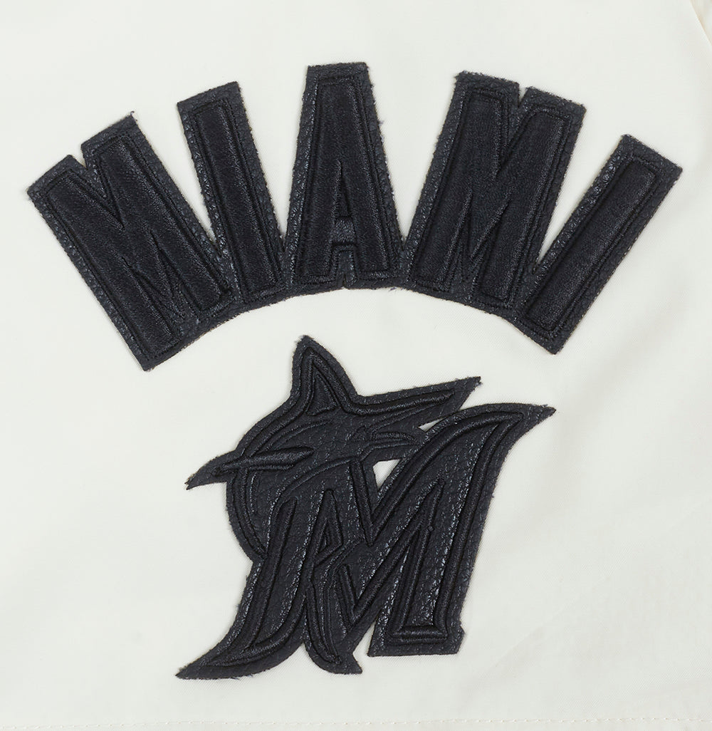 MLB MIAMI MARLINS TRIPLE TONAL SHORT TISSÉ POUR FEMME POUR FEMME (COQUILLE D'ŒUF)