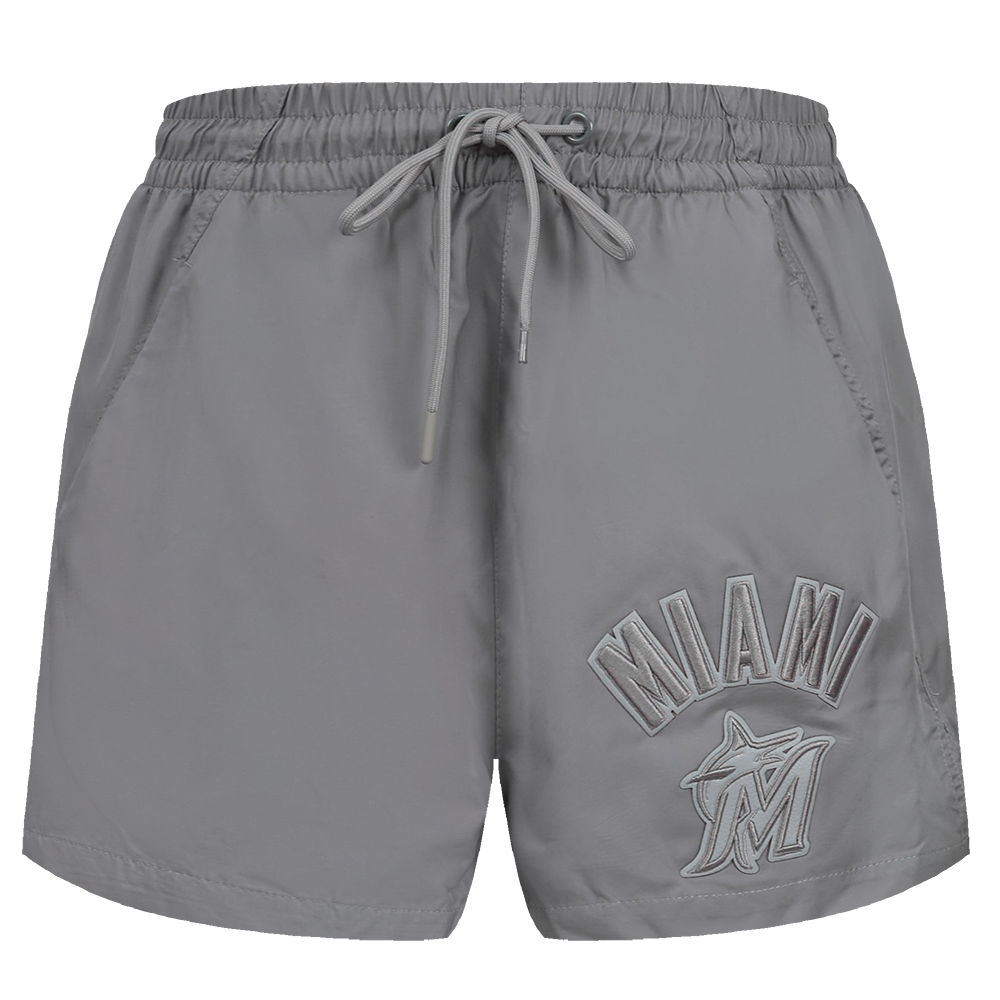 MLB MIAMI MARLINS TRIPLE TONAL W WOVEN WOMEN'S SHORT (GRAY)