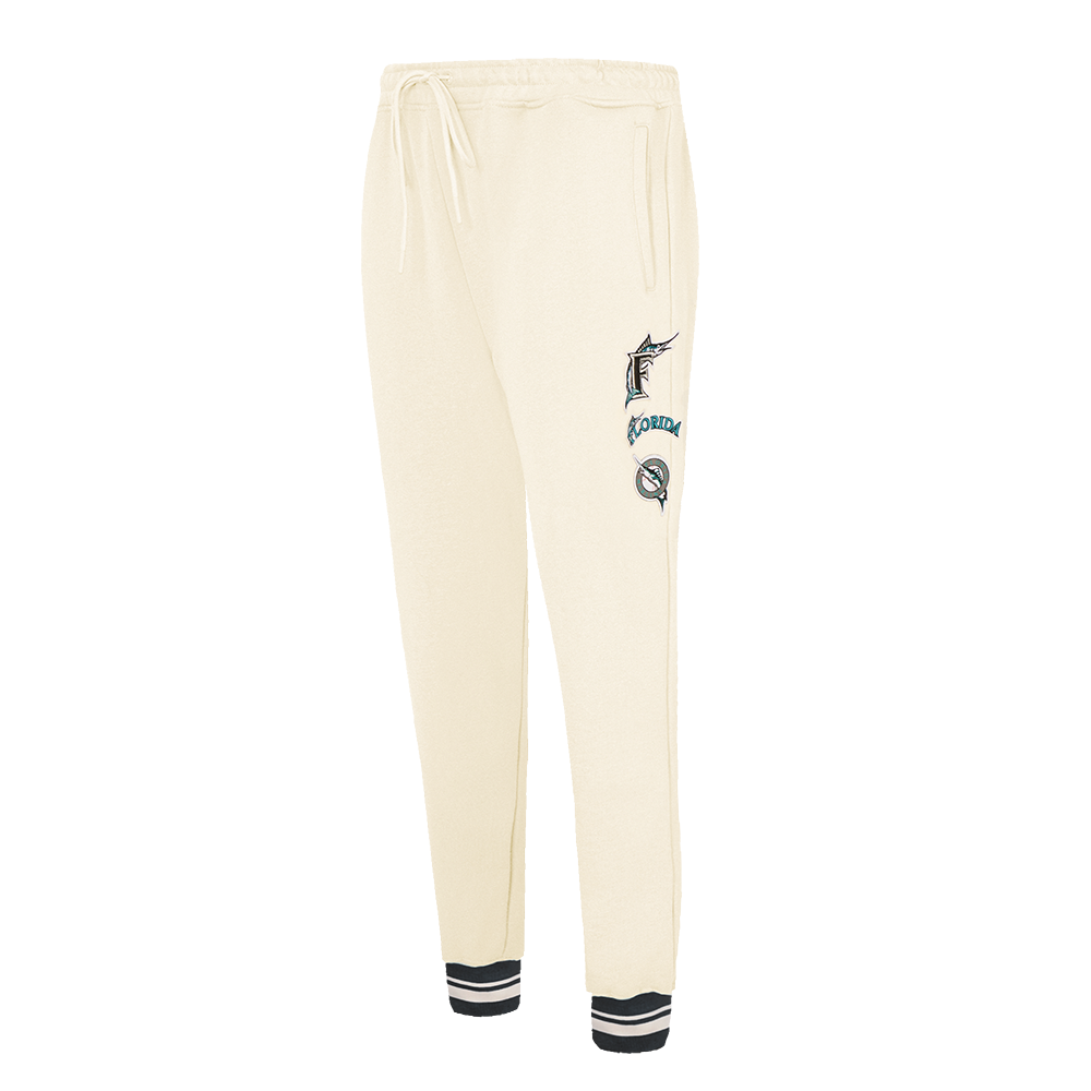 MLB FLORIDA MARLINS RETRO CLASSIC WOMEN'S SWEATPANT (EGGSHELL/ BLACK)