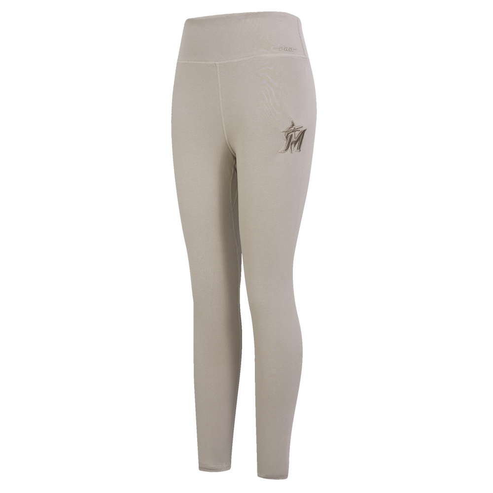 MLB MIAMI MARLINS NEUTRAL LEGGING EN JERSEY POUR FEMME (TAUPE)