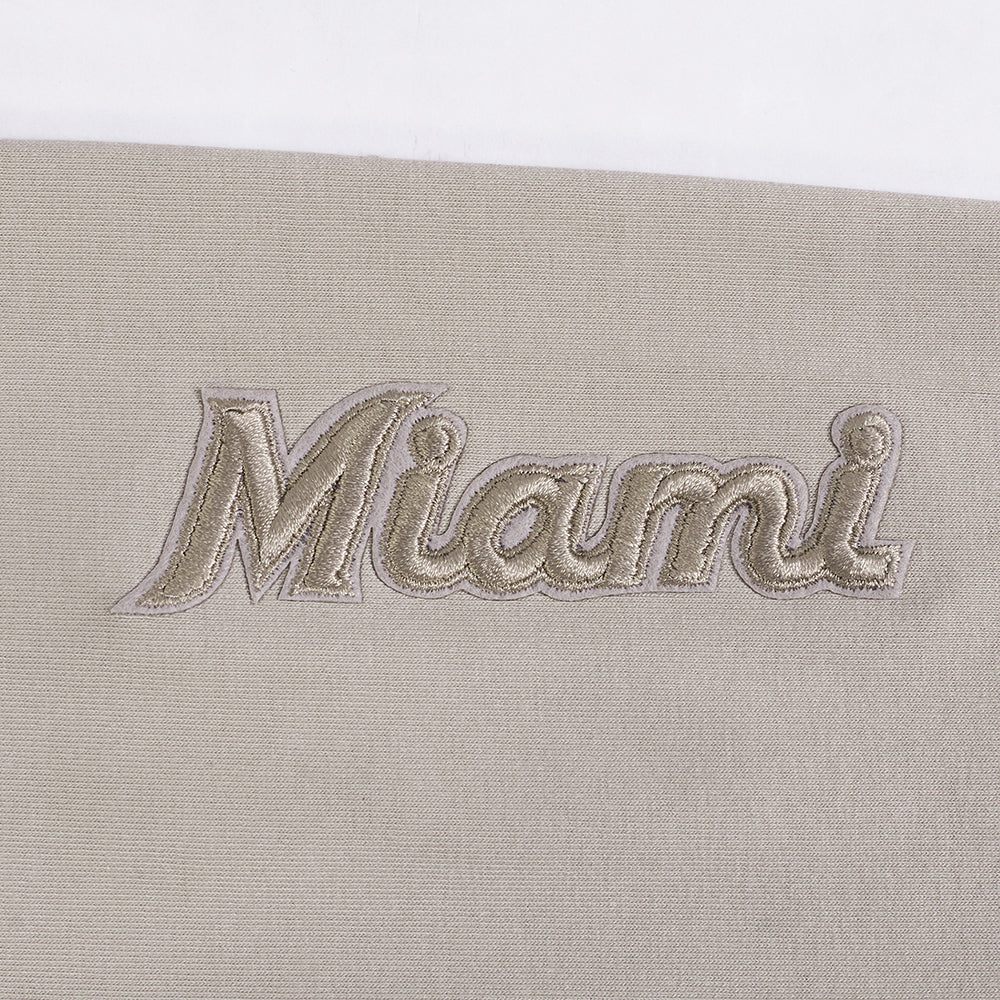MLB MIAMI MARLINS NEUTRAL LEGGING EN JERSEY POUR FEMME (TAUPE)