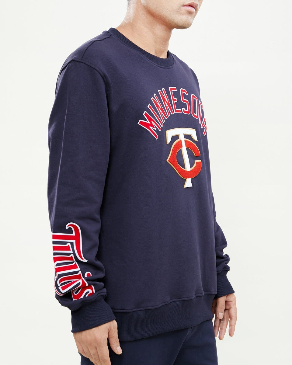 MLB MINNESOTA TWINS CLASSIC MEN'S CREWNECK (MIDNIGHT NAVY)