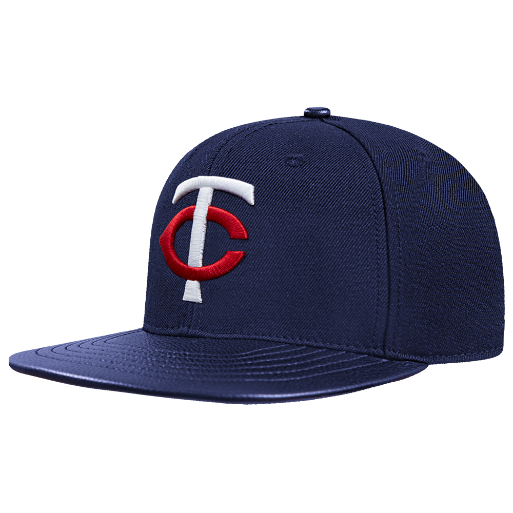 MLB MINNESOTA TWINS SCRIPT TAIL WOOL STRAPBACK (MIDNIGHT NAVY)