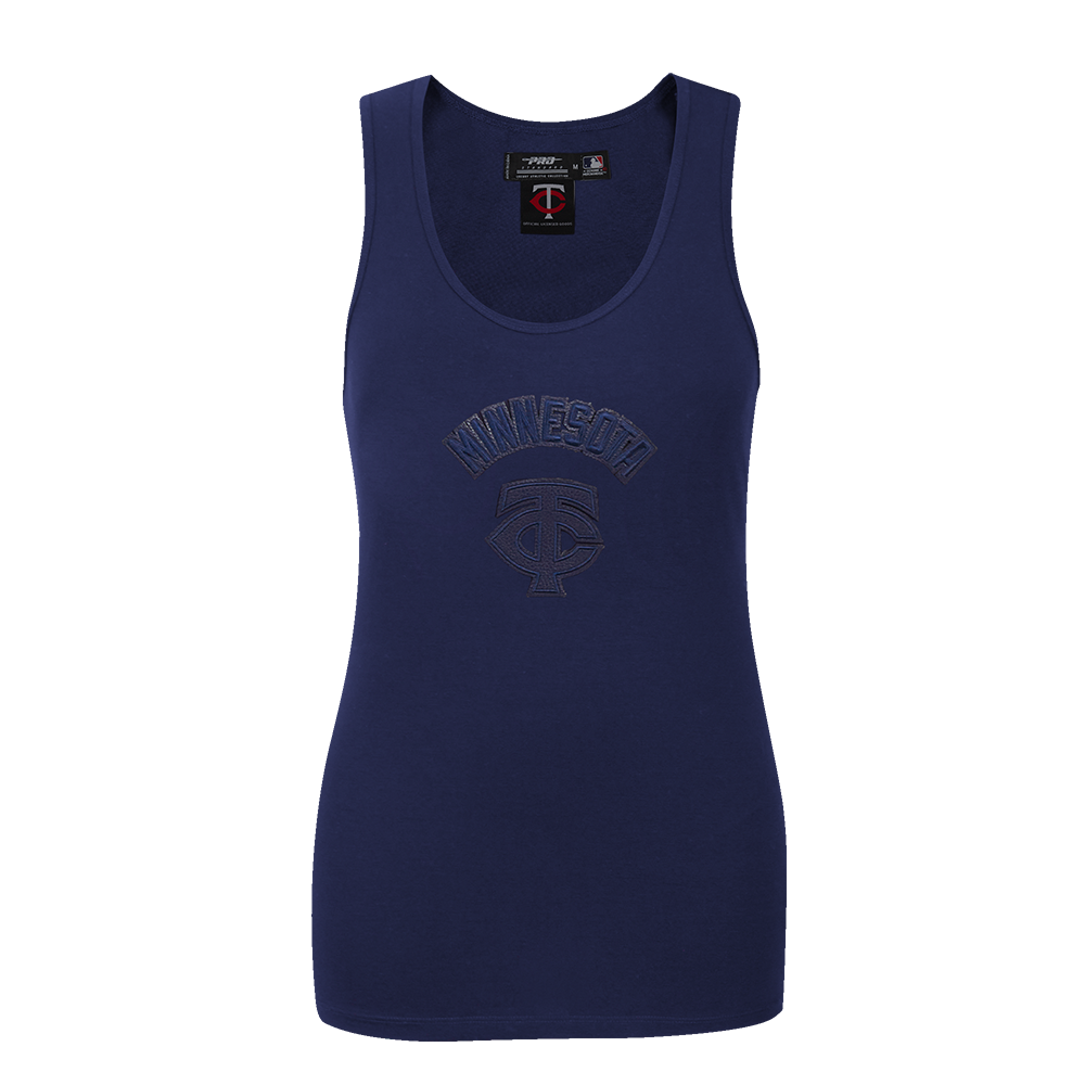 MLB MINNESOTA TWINS TRIPLE TONAL CAMISOLE DOS NAGEUR À COUPE DÉCONTRACTÉE POUR FEMME (MARINE MINUIT)