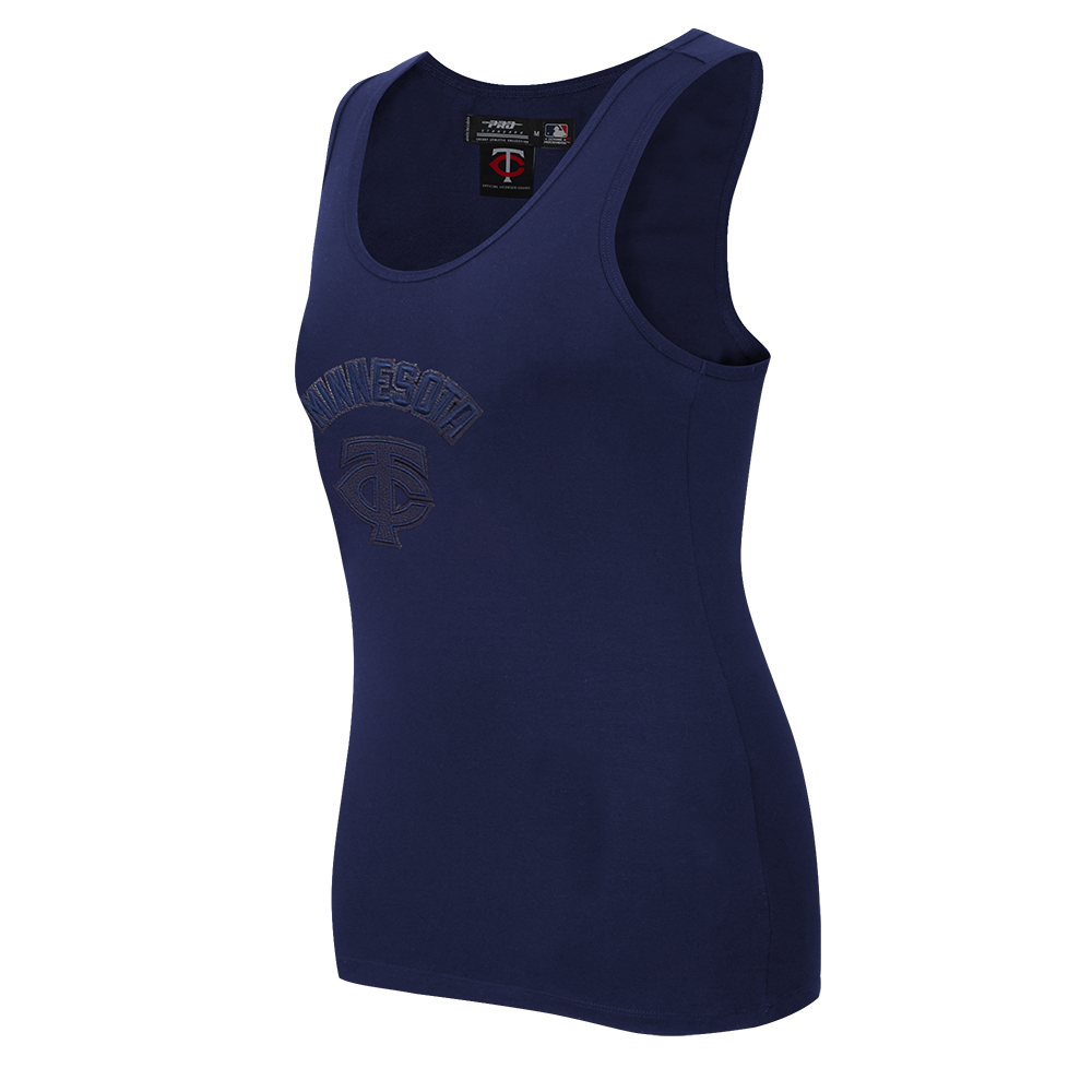 MLB MINNESOTA TWINS TRIPLE TONAL CAMISOLE DOS NAGEUR À COUPE DÉCONTRACTÉE POUR FEMME (MARINE MINUIT)
