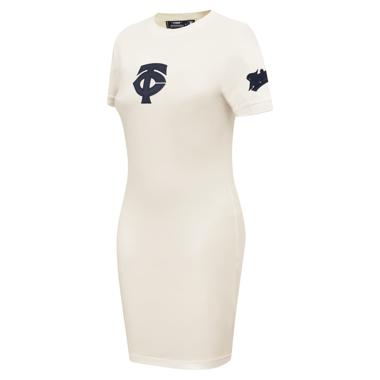 MLB MINNESOTA TWINS TRIPLE TONAL BODYCON WOMEN'S DRESS (EGGSHELL)