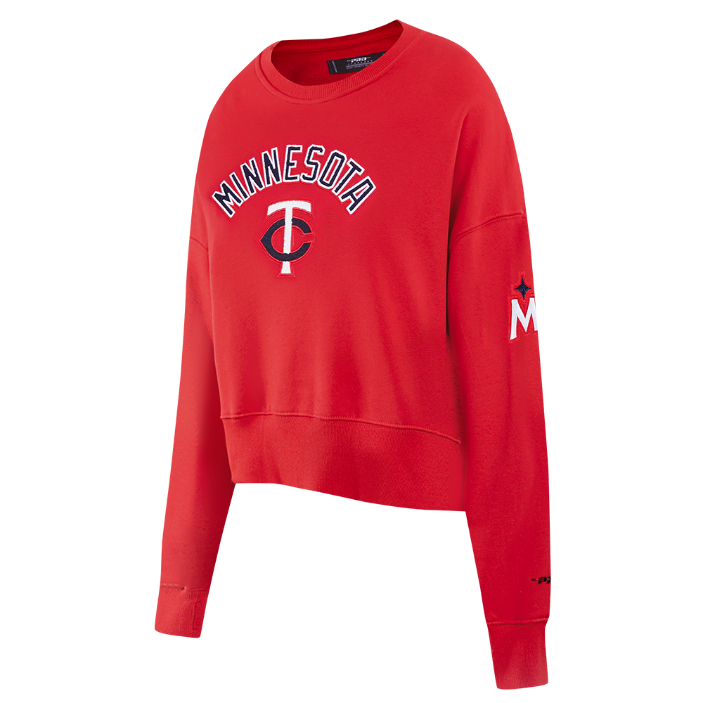 MLB MINNESOTA TWINS CLASSIC WOMEN'S CREWNECK (RED)