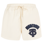 MLB MINNESOTA TWINS TRIPLE TONAL SHORT TISSÉ POUR FEMME POUR FEMME (COQUILLE D'ŒUF)