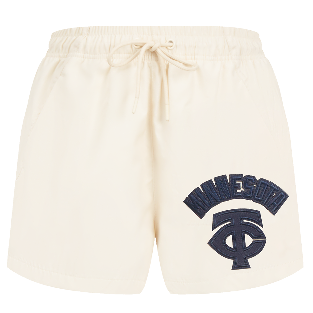 MLB MINNESOTA TWINS TRIPLE TONAL SHORT TISSÉ POUR FEMME POUR FEMME (COQUILLE D'ŒUF)