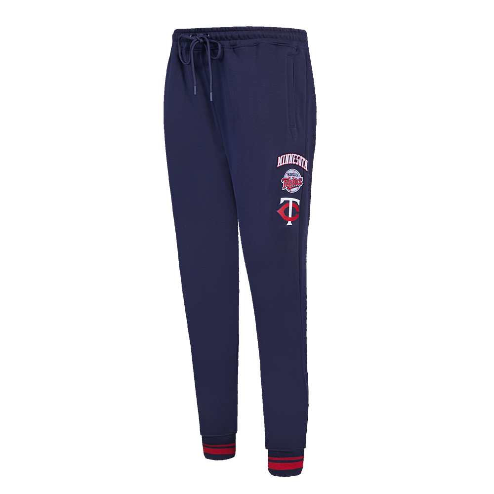 MLB MINNESOTA TWINS RETRO CLASSIC WOMEN'S RIB SWEATPANT (MIDNIGHT NAVY/RED/MIDNIGHT NAVY)