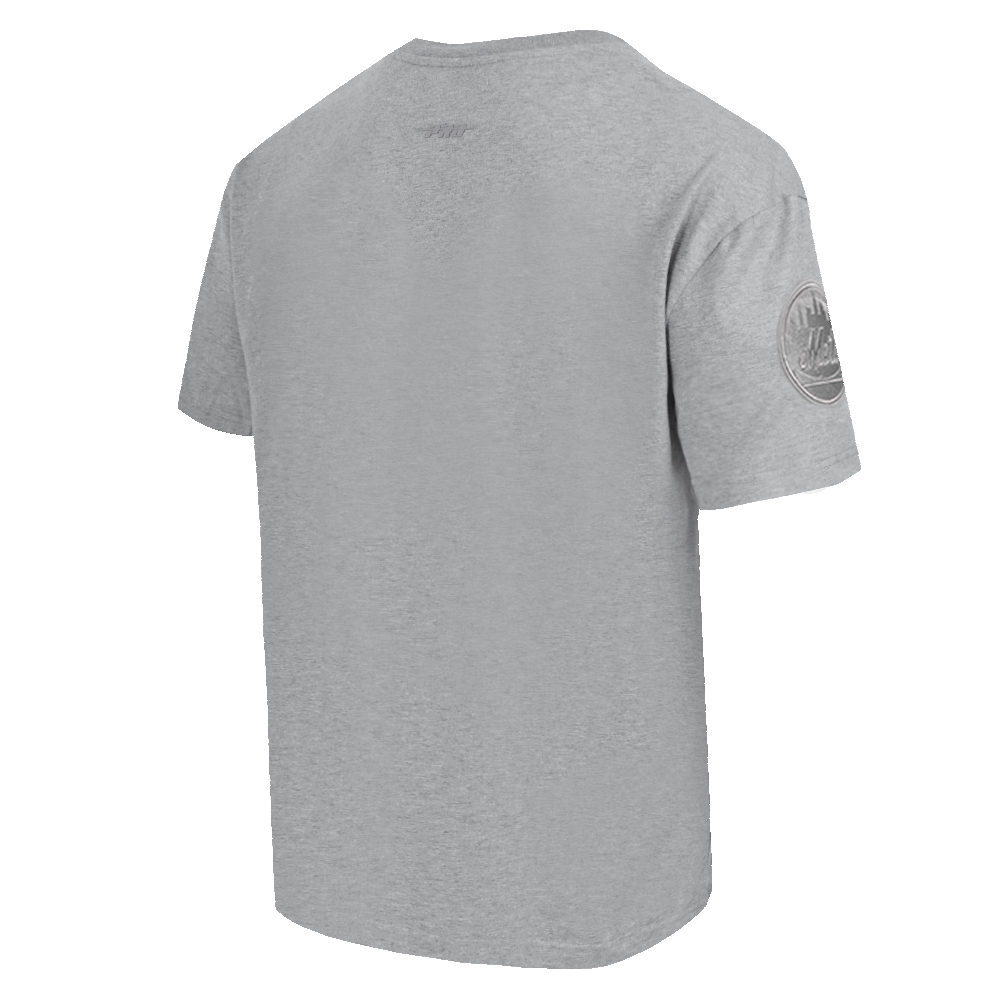MLB NEW YORK METS NEUTRAL HAUT EN JERSEY DE COTON À ÉPAULES TOMBANTES POUR HOMME (GRIS CHINÉ FONCÉ)