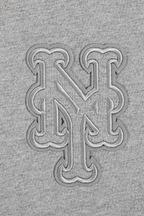 MLB NEW YORK METS NEUTRAL HAUT EN JERSEY DE COTON À ÉPAULES TOMBANTES POUR HOMME (GRIS CHINÉ FONCÉ)