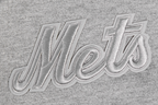 MLB NEW YORK METS NEUTRAL HAUT EN JERSEY DE COTON À ÉPAULES TOMBANTES POUR HOMME (GRIS CHINÉ FONCÉ)
