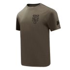 MLB NEW YORK METS NEUTRAL HAUT EN JERSEY DE COTON À ÉPAULES TOMBANTES POUR HOMME (TAUPE FONCÉ)